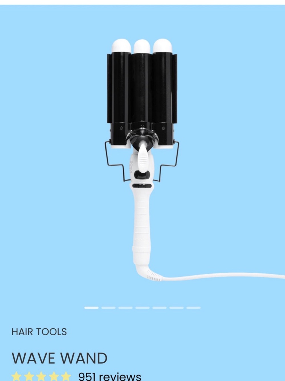 White & Black Triple Barrel Wave Wand - BondiBoost